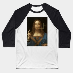 Salvator Mundi by Da Vinci (iPhone camera) Baseball T-Shirt